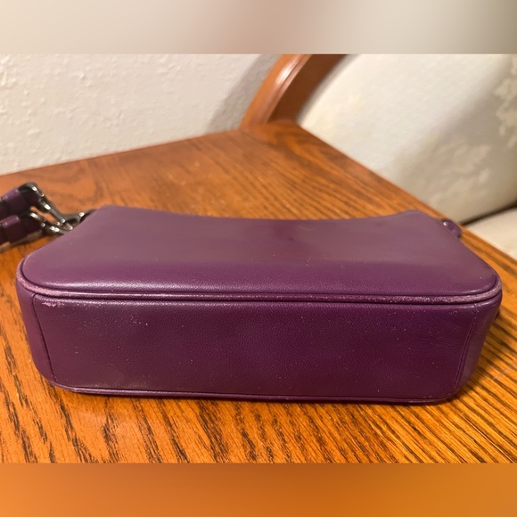 Coach Leather Wristlet Purse in Grape - Picture 6 of 8